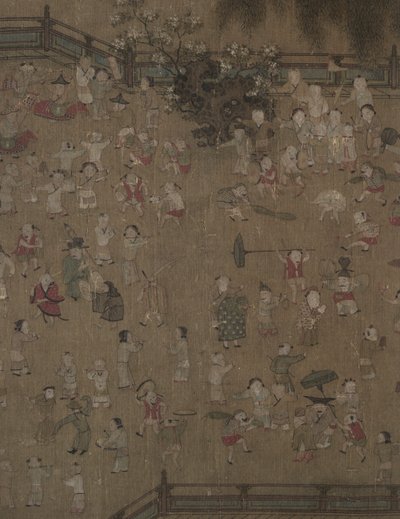 Cento bambini che giocano, 1100-1200 da Su Hanchen