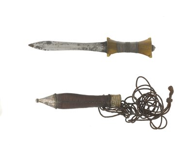 Coltello da braccio e fodero da Sudanese School