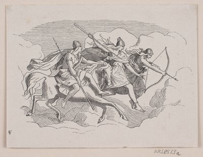 Tre Valchirie. Vignetta del Titolo per la Prima Parte, Seconda Sezione da Södergren
