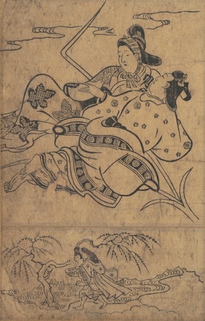 Al margine del fiume Akutagawa dai Racconti di Ise da Sugimura Jihei