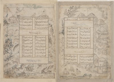 Foglio da un Divan da Sultan Ahmad Jalayir