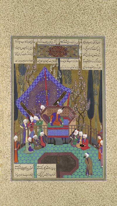 Zal consulta i Magi, Folio 73v dal Shahnama Libro dei Re da Sultan Muhammad