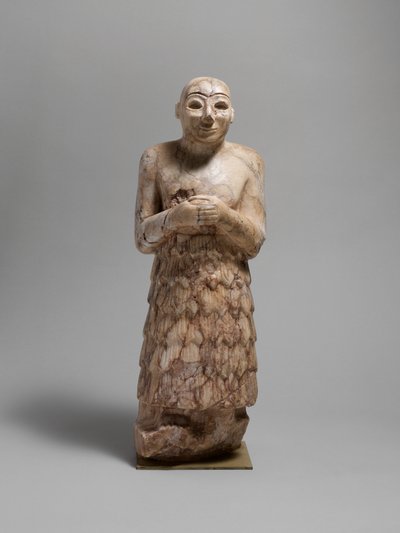 Figura votiva, c.2600-2350 a.C. (pietra) da Sumerian Sumerian