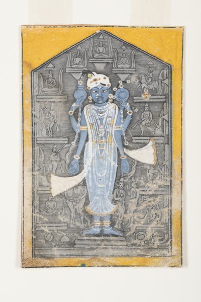 Immagine di Vishnu circondato da bassorilievi dei suoi avatar, c.1780 da Surdhaj Nanag Ram