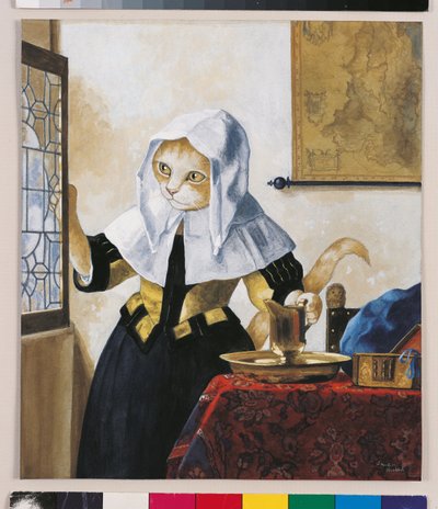 Illustrazione da Cats Galore! A Compendium of Cultured Cats (pub. 2015) da Susan Herbert