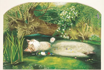 Illustrazione da Cats Galore! A Compendium of Cultured Cats (pub. 2015) da Susan Herbert