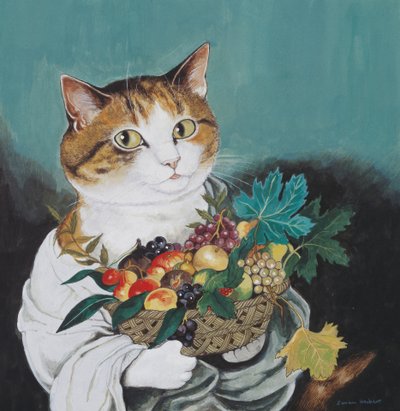 Illustrazione da Cats Galore! A Compendium of Cultured Cats (pub. 2015) da Susan Herbert