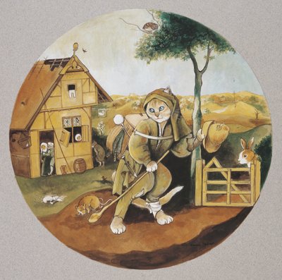 Illustrazione da Cats Galore! A Compendium of Cultured Cats (pub. 2015) da Susan Herbert
