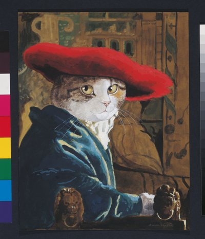 Illustrazione da Cats Galore! A Compendium of Cultured Cats (pub. 2015) da Susan Herbert
