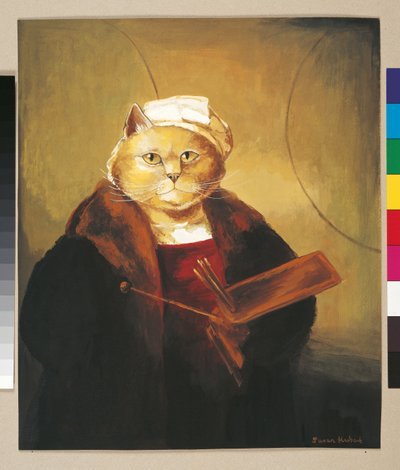 Illustrazione da Cats Galore! A Compendium of Cultured Cats da Susan Herbert