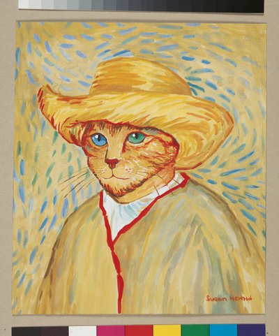 Illustrazione da Cats Galore! A Compendium of Cultured Cats da Susan Herbert