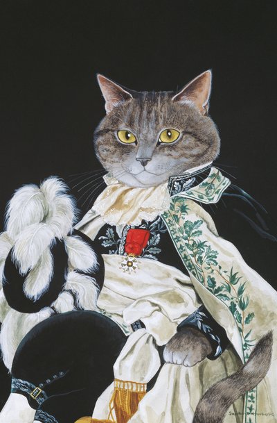 Illustrazione da Cats Galore! A Compendium of Cultured Cats (pub. 2015) da Susan Herbert