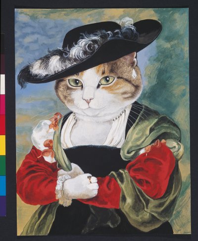 Illustrazione da Cats Galore! A Compendium of Cultured Cats (pub. 2015) da Susan Herbert
