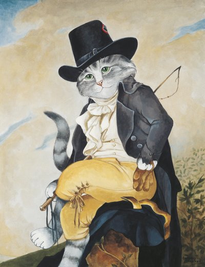 Illustrazione da Cats Galore! A Compendium of Cultured Cats da Susan Herbert