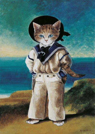 Illustrazione da Cats Galore! A Compendium of Cultured Cats da Susan Herbert