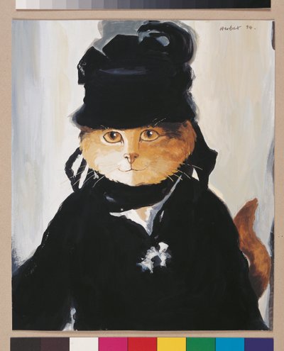 Illustrazione da Cats Galore! A Compendium of Cultured Cats da Susan Herbert