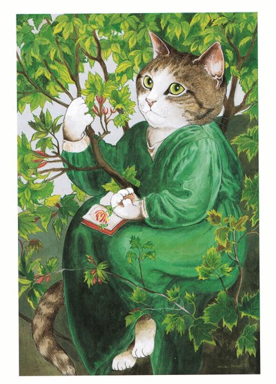 Illustrazione da Pre-Raphaelite Cats da Susan Herbert