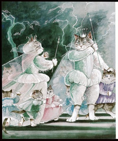 Illustrazione da Shakespeare Cats da Susan Herbert