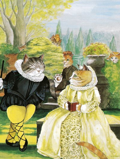 Illustrazione da Shakespeare Cats: Poster Book da Susan Herbert