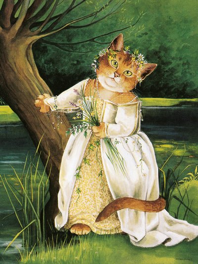 Illustrazione da Shakespeare Cats: Poster Book da Susan Herbert