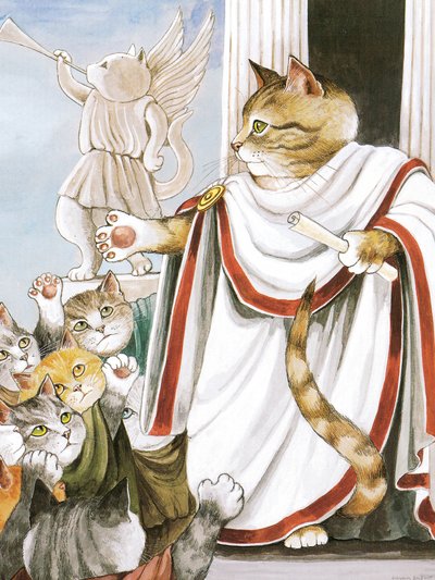 Illustrazione da Shakespeare Cats: Poster Book da Susan Herbert