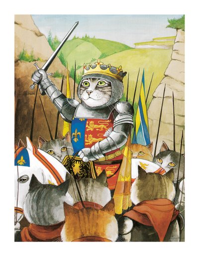 Illustrazione da Shakespeare Cats: Poster Book da Susan Herbert