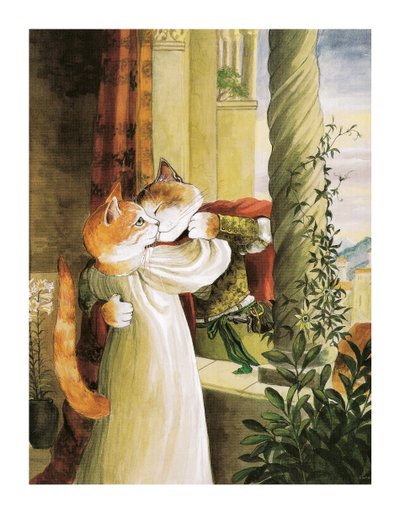 Illustrazione da Shakespeare Cats: Poster Book da Susan Herbert