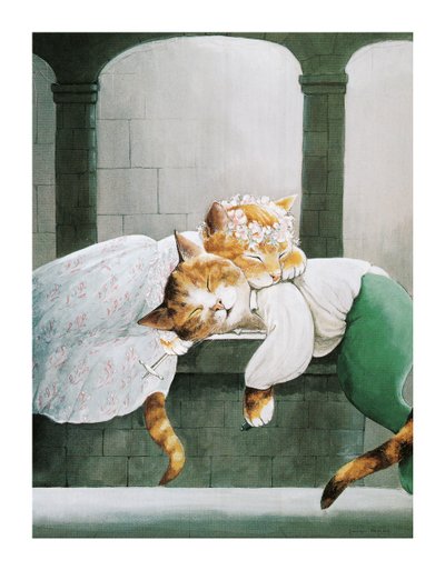 Illustrazione da Shakespeare Cats: Poster Book da Susan Herbert