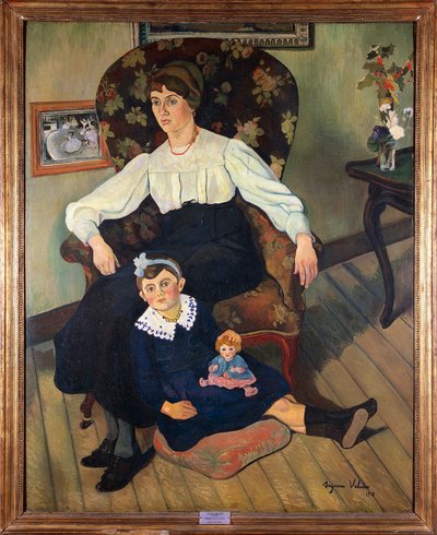 Ritratto dipinto della nipote di Suzanne Valadon da Suzanne Valadon