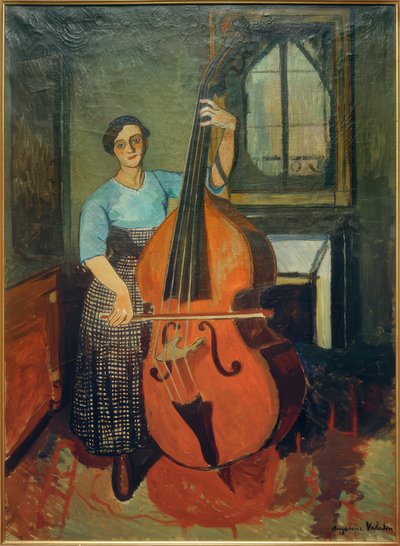 Donna con contrabbasso da Marie Clementine (Suzanne) Valadon