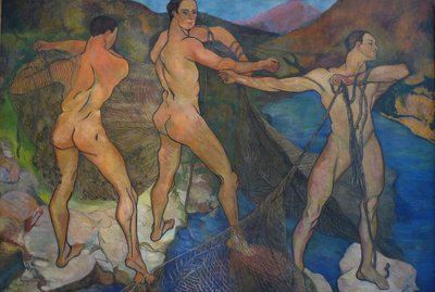 Tirando le reti, 1914 da Marie Clementine (Suzanne) Valadon