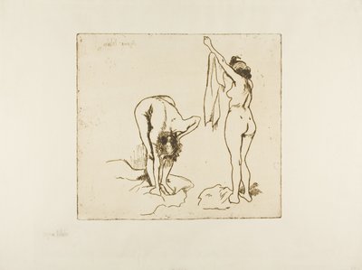 Due donne che si asciugano da Suzanne Valadon