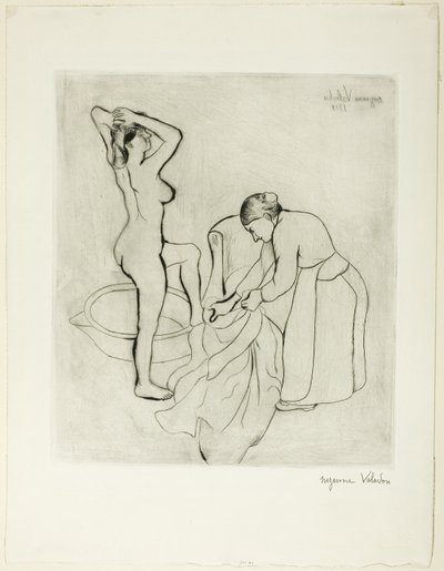 Donna al bagno da Suzanne Valadon