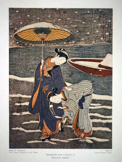 Annuncio commerciale per la Toppan Printing Co. Ltd. Tokyo da Suzuki (after) Harunobu
