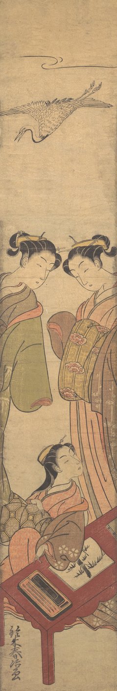 Tre bellezze, ca. 1770 da Suzuki Haruji