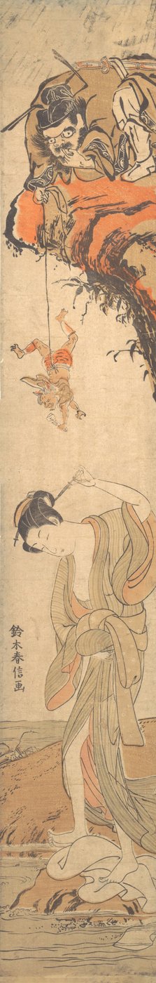 Bellezza con demoni, XVIII secolo da Suzuki Harunobu