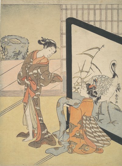 Cortigiana e Shinzo da Suzuki Harunobu