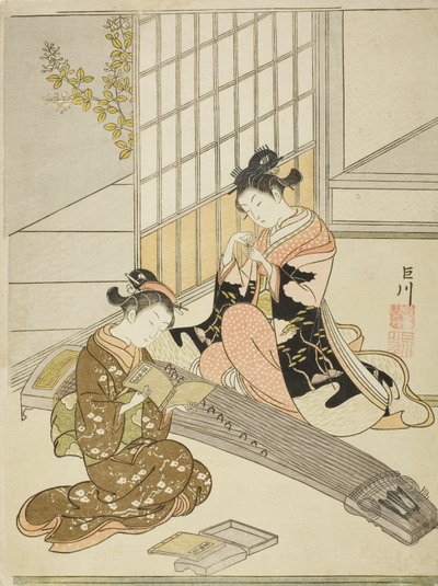 Oche discendenti dei ponti di Koto da Suzuki Harunobu