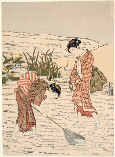 Pesca in acque basse da Suzuki Harunobu
