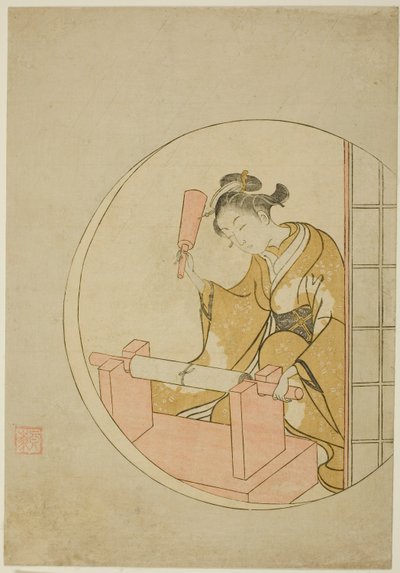 Follatura del panno da Suzuki Harunobu