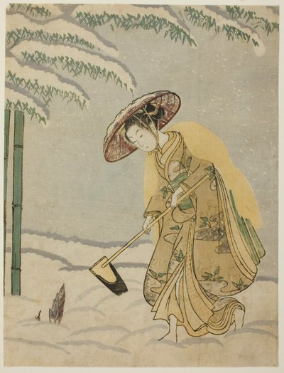Raccolta di germogli di bambù da Suzuki Harunobu