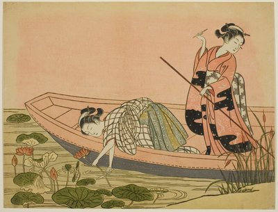 Raccolta di fiori di loto da Suzuki Harunobu