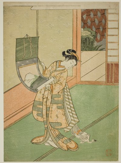 Appendere un Dipinto (parodia della Terza Principessa) da Suzuki Harunobu