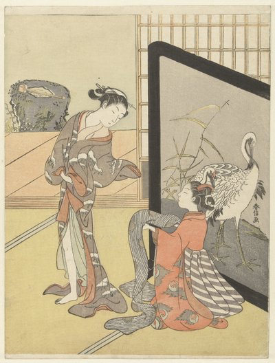 La scelta di un obi da Suzuki Harunobu