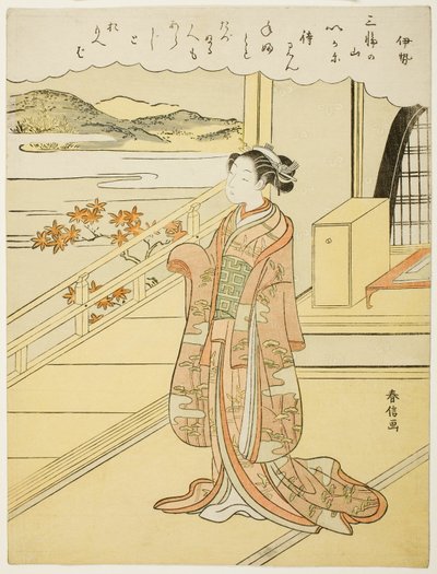 Ise, da una serie senza titolo di Trentasei Poeti Immortali da Suzuki Harunobu