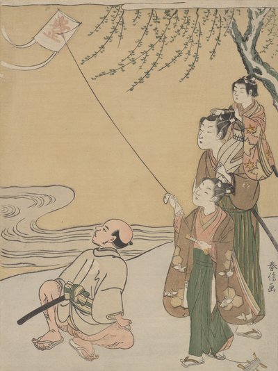 Volo di aquiloni da Suzuki Harunobu
