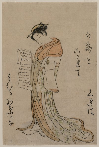 Kureha di Gakuiseya dalla selezione di bellezze dai quartieri del piacere da Suzuki Harunobu