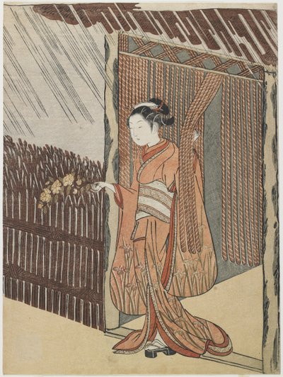 Mitate del poeta O_ta Do_kan, 1766-1767 da Suzuki Harunobu