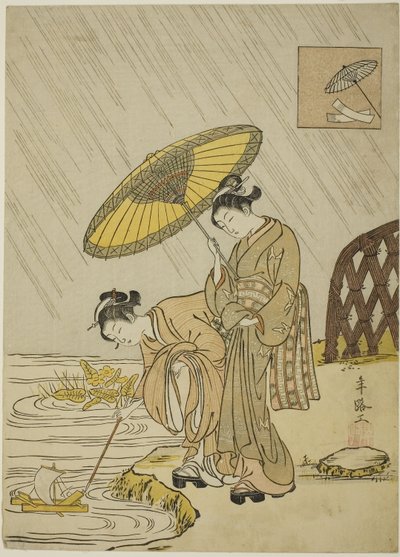 Ono no Komachi che prega per la pioggia da Suzuki Harunobu