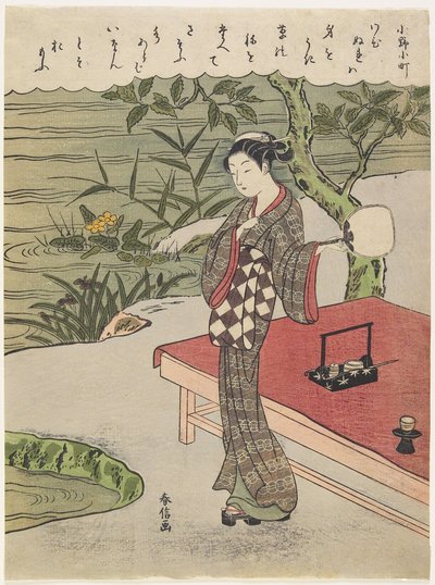 Ono no Komachi, c. 1767 da Suzuki Harunobu